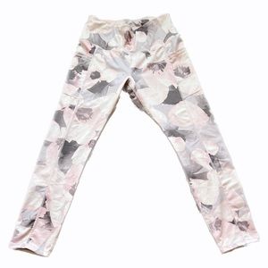 Apana Dusty Rose Floral 7/8 Length Leggings